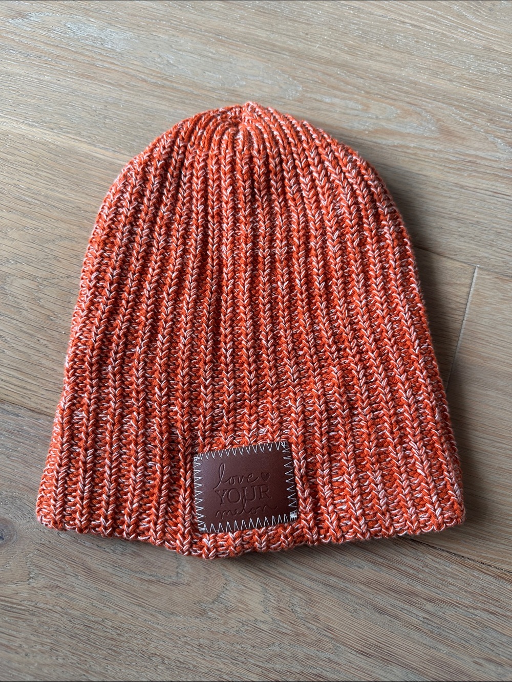 Love Your Melon Orange Marled Knit Beanie